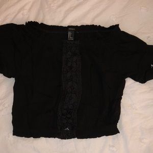 LIKE NEW Forever 21 Lace Up Cropped Top